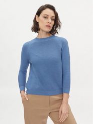 Weekend Max Mara Sweter Linz 2415361071650 Niebieski Regular Fit. Niebieskie swetry Weekend Max Mara, l, bez wzorów, z bawełny, bez ramiączek. Za 789.99 zł.
