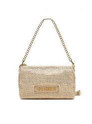LOVE MOSCHINO Torebka JC4135PP1MLL196A Złoty. Żółte kopertówki Love Moschino, bez wzorów, z materiału, wizytowe, bez dodatków. Za 559.99 zł.