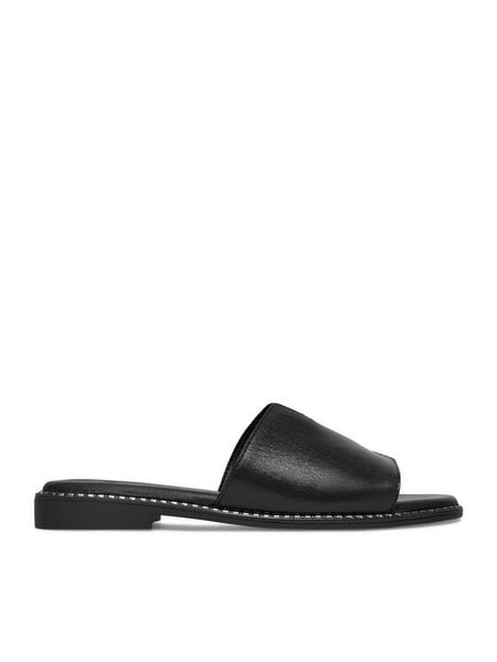 Lasocki Klapki CEO-RST-KM215-01 Czarny. Czarne klapki Lasocki, bez wzorów, ze skóry, bez obcasa, bez zapięcia. Za 139.99 zł.
