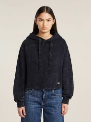 G-Star Bluza w kolorze antracytowym rozmiar: XL. Czarne bluzy G-Star, xl, bez wzorów, z bawełny, retro, bez ramiączek, z kapturem. Za 245.96 zł.
