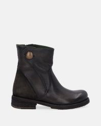 SKÓRZANE BOTKI Z SUWAKIEM D677 NOB-M GREY. Szare botki Venezia, bez wzorów, ze skóry, bez obcasa, bez zapięcia. Za 559.00 zł.