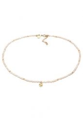 Elli PREMIUM Damski klasyczny elegancki choker z perły hodowlana słodkowodna z pozłacanego srebra 925 Sterling Silver Naszyjniki 1 ct. Szare naszyjniki Elli PREMIUM, z materiału, z perłą, pozłacane. Za 498.99 zł.