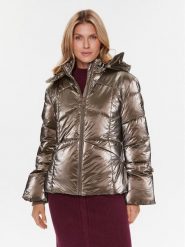 Guess Kurtka puchowa Paloma W3BL25 WFR90 Brązowy Regular Fit. Brązowe kurtki Guess, s, z aplikacjami, z puchu, bez kaptura. Za 429.99 zł.