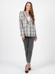 Patrizia Pepe Marynarka | 1S1157 A6G2 | Kobieta | Czarny, Biały, Brązowy. Białe marynarki i żakiety Patrizia Pepe, s, bez wzorów, z elastanu, bez ramiączek. W wyprzedaży za 589.00 zł.