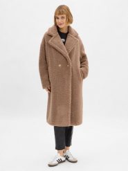 Marie Lund Pluszowy płaszcz - Elicia Kobiety szary, 46. Szare płaszcze Marie Lund, bez wzorów, eleganckie, bez kaptura. Za 749.95 zł.