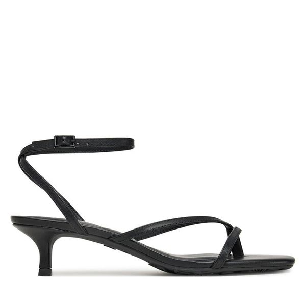 Sandały Aldo. Czarne sandały Aldo, bez wzorów, bez obcasa, na szpilce, bez zapięcia. Za 309.99 zł.