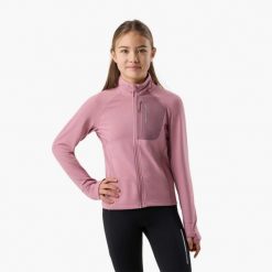 Bluza polarowa treningowa junior Swedemount Ultra Light Full Zip G szybkoschnąca. Czerwone bluzy bez kaptura SWEDEMOUNT, bez wzorów, z polaru, narciarskie. Za 169.99 zł.