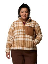 Columbia Bluza polarowa "West Bend" w kolorze karmelowym rozmiar: XL. Brązowe bluzy bez kaptura Columbia, xl, bez wzorów, z polaru. Za 144.24 zł.