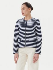 Olsen Kardigan 15001601 Granatowy Regular Fit. Niebieskie swetry Olsen, bez wzorów, z bawełny, bez ramiączek. Za 489.99 zł.