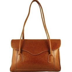 Torebka skórzana damska DAN-A T41 camel. Brązowe torebki klasyczne DAN-A, bez wzorów, ze skóry, eleganckie, bez dodatków. Za 219.99 zł.