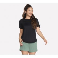 Koszulka Damska Skechers. Czarne t-shirty sportowe Skechers, bez wzorów, bez ramiączek. Za 120.99 zł.