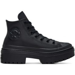Tenisówki Converse Model Chuck Taylor All Star Lugged Heel Hi Kolor Czarny. Czarne trampki sportowe Converse, bez wzorów, ze skóry, bez zapięcia, tenisowe. Za 438.45 zł.
