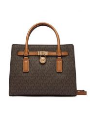 MICHAEL Michael Kors Torebka Hamilton Moderne 30T6GNXS1B Brązowy ciemny. Brązowe torebki klasyczne MICHAEL Michael Kors, bez wzorów, ze skóry, bez dodatków. Za 1,239.00 zł.