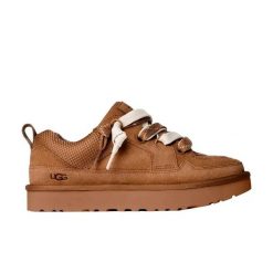 Damskie buty sportowe W LO LOWMEL. Brązowe buty treningowe UGG, bez wzorów, z materiału, bez zapięcia, trekkingowe. Za 642.70 zł.
