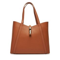Torebka Furla. Brązowe torebki klasyczne Furla, bez wzorów, klasyczne, bez dodatków. Za 1,209.00 zł.