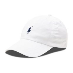 Czapka z daszkiem Polo Ralph Lauren. Białe czapki z daszkiem Polo Ralph Lauren, bez wzorów. Za 139.99 zł.