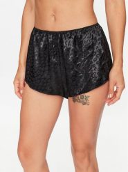 Hunkemöller Szorty piżamowe 203224 Czarny Comfortable Fit. Czarne piżamy Hunkemöller, xxl, bez wzorów, z wiskozy, bez kołnierzyka, bez ramiączek. Za 89.99 zł.