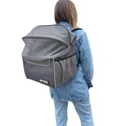 Kosz rowerowy i plecak dla psa, kota PETRIVE BikeOn grey do 9 kg. Szare plecaki PETRIVE, bez wzorów, bez dodatków. Za 299.00 zł.