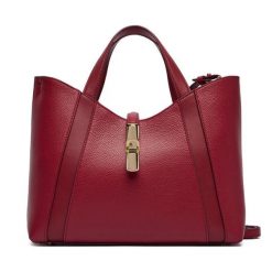 Torebka Furla. Czerwone shopper bag Furla, bez wzorów, klasyczne, bez dodatków. Za 1,369.00 zł.