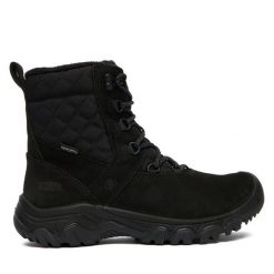 Śniegowce Keen. Czarne śniegowce Keen, bez wzorów, bez zapięcia. Za 799.99 zł.