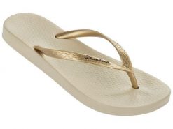 Japonki plażowe damskie Ipanema Anatomic Tan FEM. Brązowe japonki Ipanema, bez wzorów, z gumy. Za 36.99 zł.