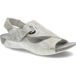 Srebrne Sandały Lemar Damskie Modne Buty Na Lato. Szare sandały Lemar, bez wzorów, bez obcasa, bez zapięcia. Za 189.00 zł.
