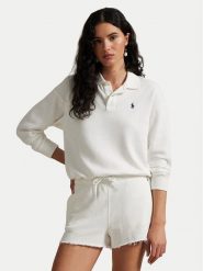 Polo Ralph Lauren Bluza 211965097002 Biały Relaxed Fit. Białe bluzy Polo Ralph Lauren, xs, bez wzorów, z bawełny, bez kaptura. Za 659.99 zł.