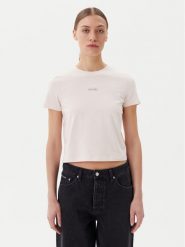 Calvin Klein Jeans T-Shirt Placed Institutional J20J225524 Różowy Slim Fit. Czerwone t-shirty Calvin Klein Jeans, s, bez wzorów, z bawełny, bez kołnierzyka, bez ramiączek. Za 129.99 zł.