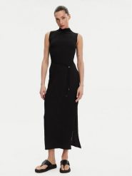 Calvin Klein Sukienka letnia K20K208304 Czarny Slim Fit. Czarne sukienki Calvin Klein, xl, bez wzorów, z syntetyku, bez kołnierzyka, bez ramiączek. Za 539.99 zł.
