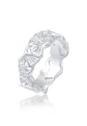 Elli Damski pierścionek Ginkgo liść Tropical Summer Trend w pozłacanym srebrze 925 Sterling Silver Pierścionki 1 ct. Szare pierścionki Elli, pozłacane. Za 373.99 zł.
