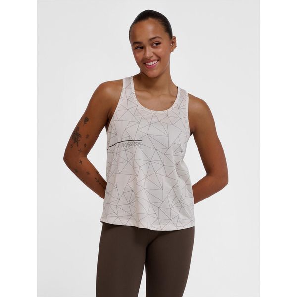 Damski tank top Hummel Court Aop Light Weight. Szare topy Hummel, bez wzorów, sportowe, bez kołnierzyka, bez ramiączek. Za 133.50 zł.