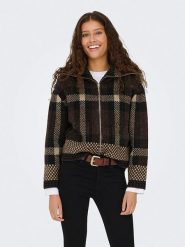 JDY Kardigan "Phoenix" w kolorze brązowo-beżowym rozmiar: M. Brązowe swetry JDY, m, bez wzorów, bez ramiączek. Za 177.32 zł.