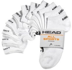 Skarpety Head Elements Sneaker 11 par, niskie, białe, rozmiar 35-38. Białe skarpetki Head, bez wzorów, z bawełny. Za 166.99 zł.