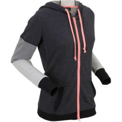 Bluza rozpinana, długi rękaw bonprix czarny melanż. Bluzy marki INOVIK. Za 129.99 zł.