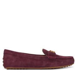 Mokasyny LAUREN RALPH LAUREN. Czerwone mokasyny Lauren Ralph Lauren, bez wzorów. Za 689.99 zł.
