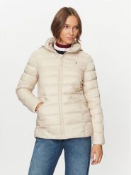 Tommy Hilfiger Kurtka puchowa WW0WW39581 Beżowy Regular Fit. Brązowe kurtki Tommy Hilfiger, s, bez wzorów, z puchu, bez kaptura. Za 639.99 zł.