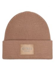 Guess Czapka AW5631 VIS01 Beżowy. Brązowe czapki zimowe Guess, z aplikacjami, z wiskozy. Za 154.99 zł.