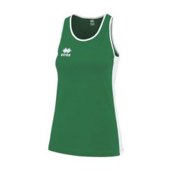 Damski tank top Errea Rachele. Białe topy ERREA, bez wzorów, bez kołnierzyka, bez ramiączek. W wyprzedaży za 111.50 zł.