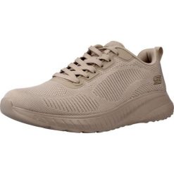 Buty SKECHERS BOBS SQUAD Nago. Brązowe buty do biegania Skechers, bez wzorów, z materiału, bez zapięcia, do biegania. Za 268.99 zł.