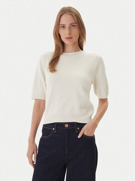 Kontatto Sweter 3M0804C Écru Regular Fit. Białe swetry Kontatto, m, bez wzorów, z wiskozy, bez ramiączek. Za 221.99 zł.