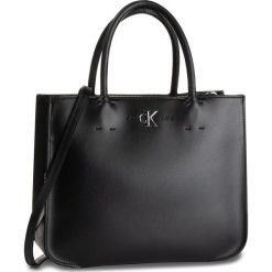 Sandały CALVIN KLEIN - Ckj Monogram Hw Satchel K60K605785 BDS. Czarne sandały Calvin Klein, bez wzorów, ze skóry ekologicznej, eleganckie, bez obcasa, bez zapięcia. Za 699.00 zł.