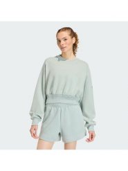 Adidas Bluza Soft Lux KA7015 Zielony Loose Fit. Zielone bluzy adidas, s, bez wzorów, z syntetyku, bez kaptura. Za 278.99 zł.