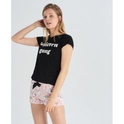Dwuczęściowa piżama z jednorożcami - Czarny. Piżamy marki Sinsay. Za 39.99 zł.