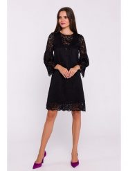 Stylove Sukienka w kolorze czarnym rozmiar: L. Czarne sukienki Stylove, l, bez wzorów, z koronki, bez kołnierzyka, bez ramiączek, mini. Za 315.95 zł.