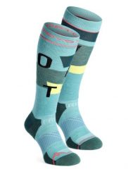 Skarpety narciarskie damskie Ortovox Freeride Long Socks Cozy. Niebieskie skarpetki ORTOVOX, bez wzorów, z elastanu. Za 174.79 zł.