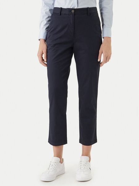 Gant Chinosy 4150380 Granatowy Slim Fit. Niebieskie chinosy Gant, bez wzorów, z bawełny. Za 421.99 zł.