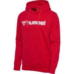 Bluza z kapturem Hummel Go 2.0 Logo. Czerwone bluzy z kapturem Hummel, bez wzorów, z materiału, z kapturem, na fitness i siłownię. Za 199.15 zł.