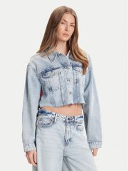 Tommy Jeans Kurtka jeansowa DW0DW21063 Niebieski Relaxed Fit. Niebieskie kurtki Tommy Jeans, m, bez wzorów, z bawełny, bez kaptura. Za 439.99 zł.