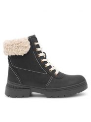 Go Soft Botki MIRIAM SWS6217-02 Czarny. Czarne botki GO SOFT, bez wzorów, ze skóry, bez obcasa, na płaskiej podeszwie, bez zapięcia. Za 159.99 zł.