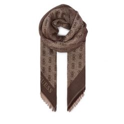 Chusta Guess. Brązowe chusty Guess, z aplikacjami. Za 239.99 zł.